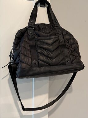Cynthia Rowley Quilted Black Women's Shoulder Bag with Detachable Strap